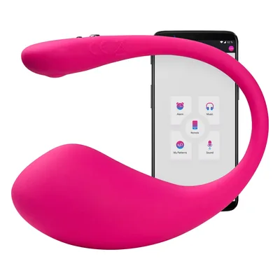 Vibratorer test: Lovense Lush 3 på vit bakgrund